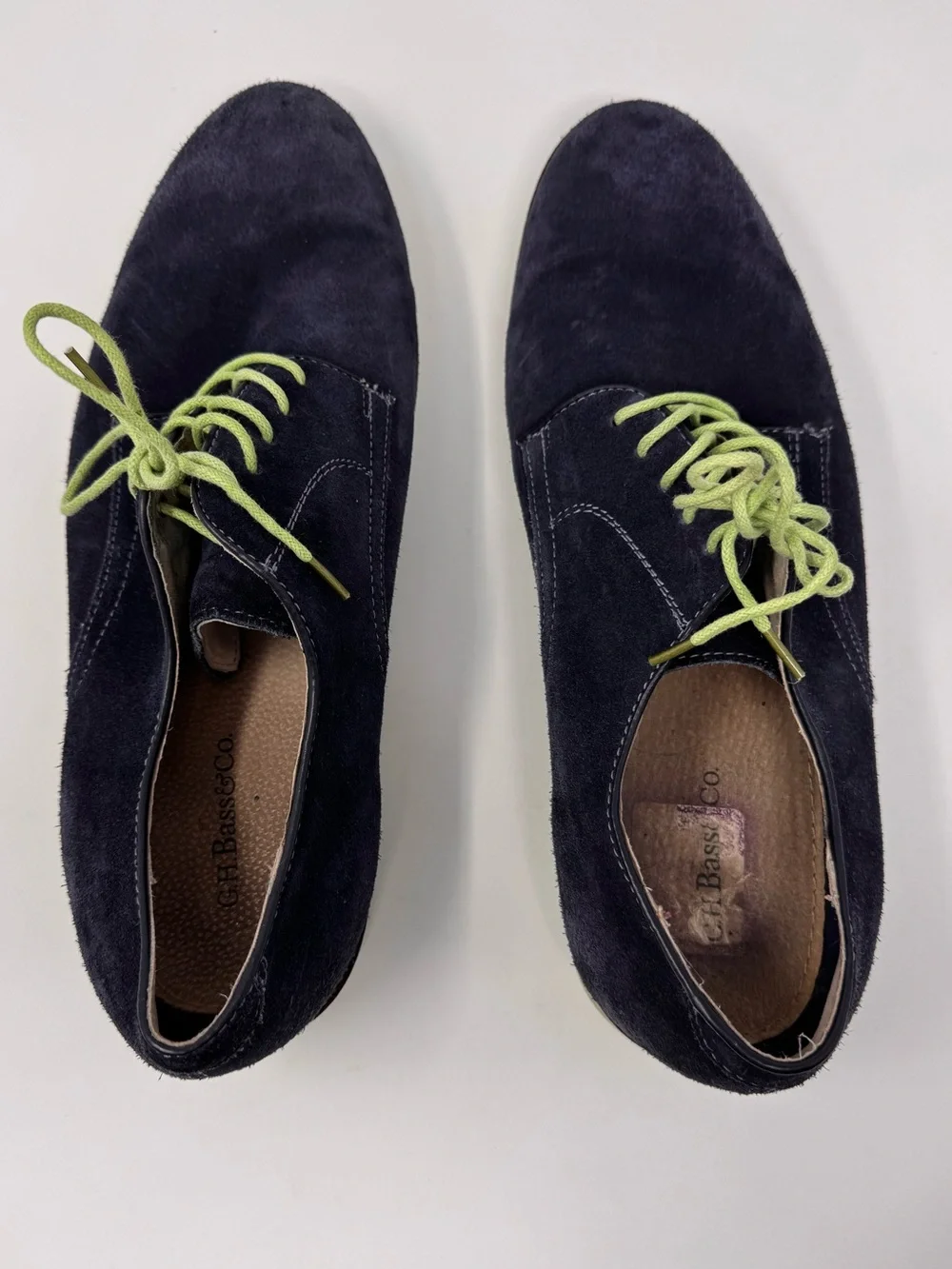 G.H Bass & Company Shoes, Buckingham, size 13, blue‎ leather, business casual